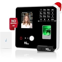 Control Acceso Empleados NGTeco MB2 Terminal para Fichar,Pequeñas Empresas Que Ofrecen a Sus Empleados Una Tarjeta Integrada de Cara, Escaneo de Dedos, RFID y Pin
