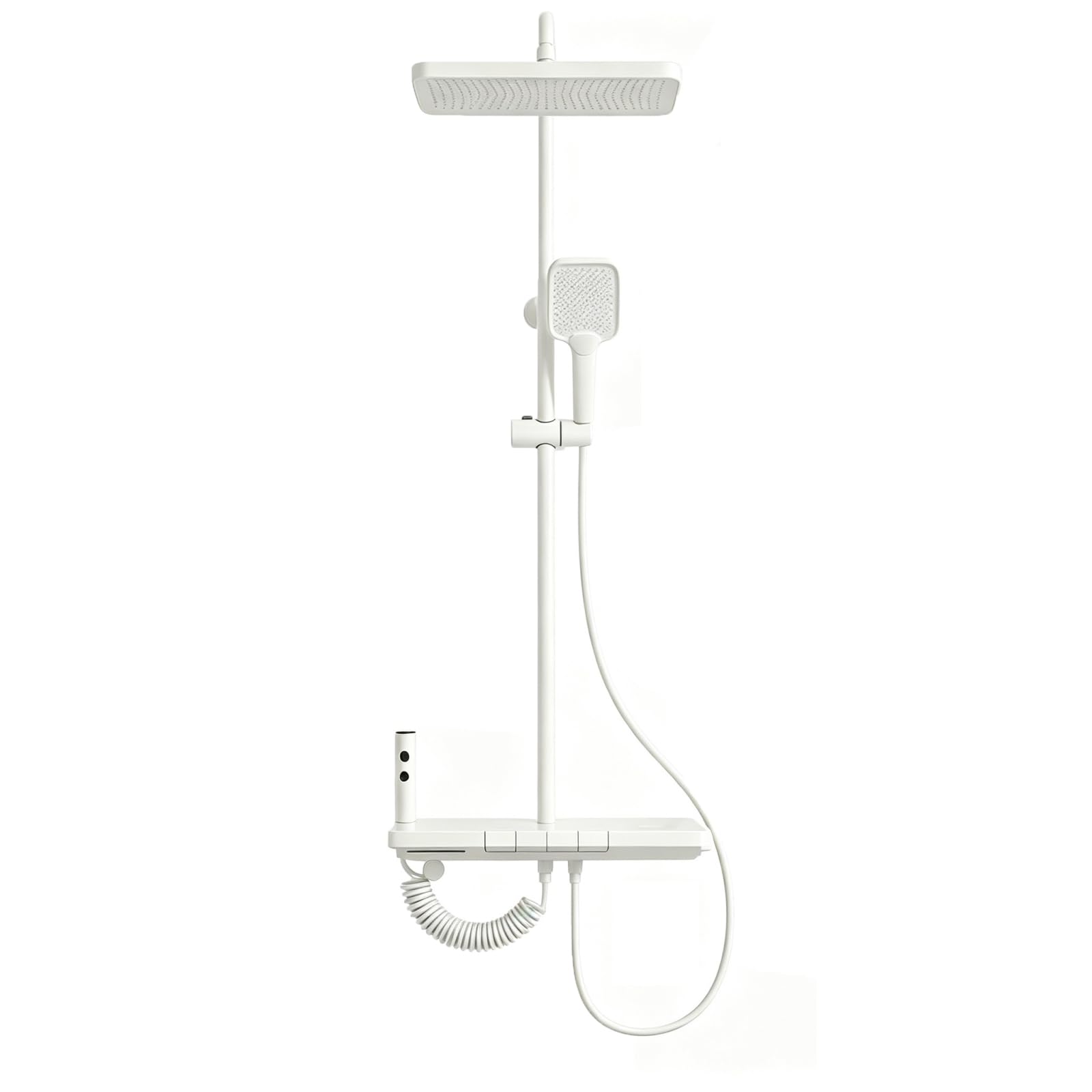 Columna de Ducha Exterior para Pared Piano Blanco
