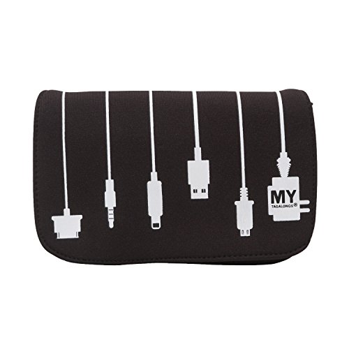 MYTAGALONGS Charger Case - Travel Case for Chargers and Cords | Travel Accessories, Cable Organizer, Charging Case, Charging Cable Cord Organizer, Neoprene Soft Case