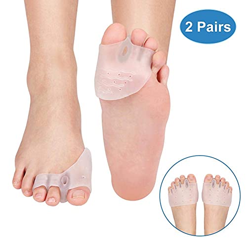 Yosoo Gel Toe Separators: Bunion Corrector Pads for Overlapping Toes (2 Pairs)