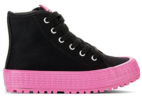 Diversão Mini Camila, Tênis Meninas, Preto/Pink, 28