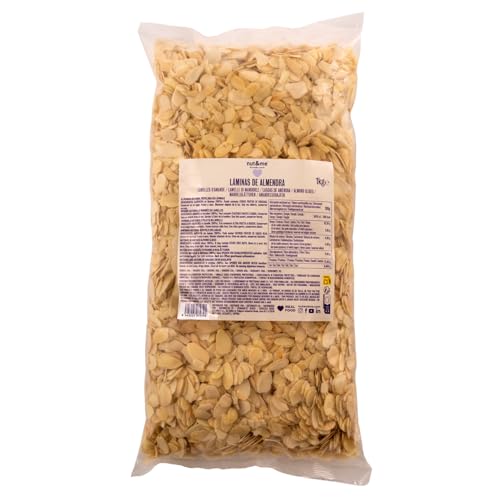 nut&me Mandeln gehobelt 1kg | Mandeln blanchiert | geschält/ohne Haut | Mandelflocken ungeröstet & ungesalzen | ideal zum Backen und für kreative Rezepte | süßlich-nussig