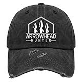 Arrowhead Hunter Hat for Mens Washed Distressed Baseball Caps Fashion Washed Dad Hats Breathable