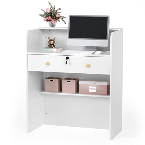 OmySalon Small Reception Desk
