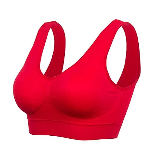 Boolavard Sujetador cómodo para mujer, sujetador clásico para mujer, push up y sin aros, paquete de 3 unidades, rojo, S | Ya disponible en tu tienda friki favorita! En mundofriki.es!