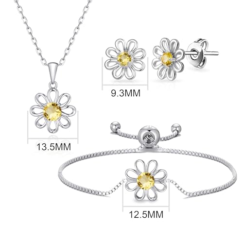 Philip Jones 3pc Daisy Bracelet Set Created with Zircondia® Crystals - Image 6