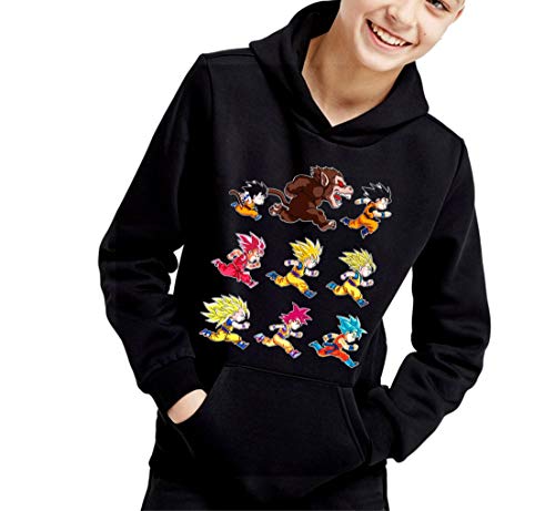 the Fan Tee Sudadera de NIÑOS Dragon Ball Goku Vegeta Bolas de Dragon Super Saiyan 116 12-13 años