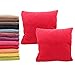 Meishida Juego de 2 Fundas de Cojín 50 x 50 cm Tejido de Chenilla Suave, Fundas Almohada con Cremallera Oculta Decorativa para Sofá y Cama (Rojo, 50 x 50 cm)