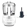 Cuisinart Mini-Prep Plus Food Processor, 24-Ounce Mini Food Processor to Chop Herbs, Vegetables, and Hard Cheese, 24-Ounce Work Bowl, Reversible Stainless Steel Blade, DLC-2A, White
