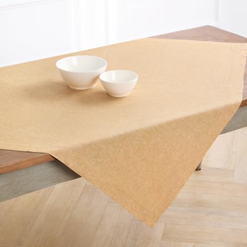 Solino Home 100% Pure Linen Table Cloth, Throw Nugget, Athena 52 x 52 in by Solino Home - Used condition - US$41.86
