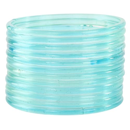 Image of STYOLLO Viral Jelly Transparent Plain Glass Chudi Set For Women & Girls | Traditional Bangle Set | Stylish Bangles For Girls | Ethnic Wedding, Festive & Daily Jewelry | Classic Designer Churi - Set Of 12
