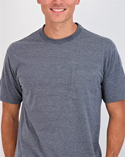 4 Pack:mens Cotton Quick Dry Dri Fit Shirt Short Sleeve Crew Pocket T-Shirt Tee Gym Casual Work Fashion Athletic Active Workout Undershirt Cool Clothes Sport Sleep Performance Lounge Wicking-Set 7,L #TOP2