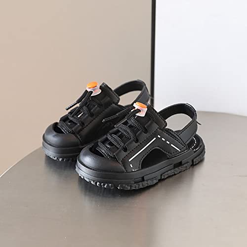 Children's Baotou Half Sandals Summer Anti Kick Boys' Beach Shoes Girls' Korean Soft Sole Walking Toddler Dress Sandals4