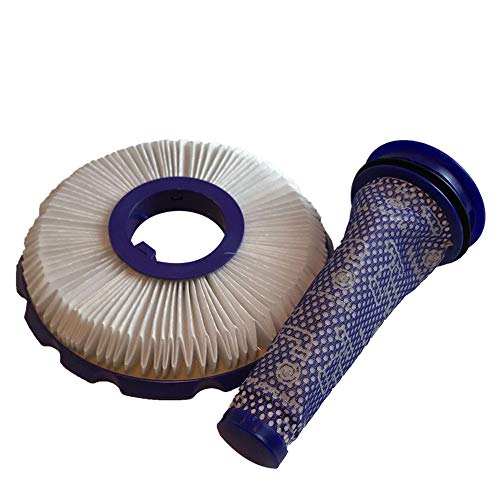 Think Crucial Replacement Vacuum Filter – Compatible with Dyson Part 965081-01 & 965080-01 Pre-Motor Filter & HEPA Style Post Filter, Fits Most Dyson DC-50 Vacuum Models – Bulk (1 Post & 1 Pre Filter)