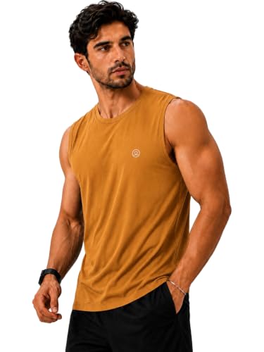 Image of CHKOKKO Sleeveless T Shirts Gym Vest for Men Workout Premium Cotton Blend