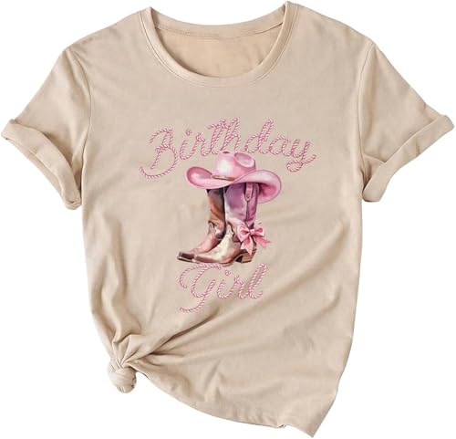 Image of Happy Birthday Shirts for Women Cute My Day My Way Birthday Girl T Shirt