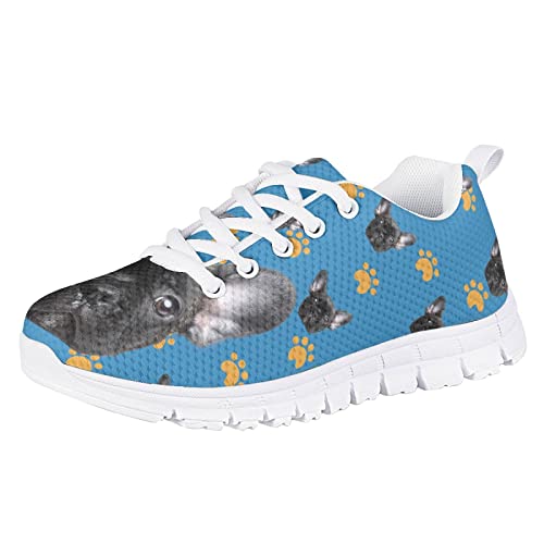 Funny Cat Dog Print Tennis Shoes for Girls and Boys Lightweight Mesh Casual Athletic Running Shoes2