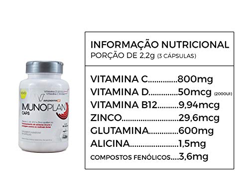 Imunidade Alta 2x Imunoplan Caps Nutrends 90 Cápsula Cada