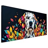 Diamond Painting Perro, 5D Diamond Painting Adultos Manualidades, Abstracto Pintura Diamante Punto de Cruz Pintura, Artes Artesanal para Cuadros Decoracion Salon Modernos, Regalo Mujer 90x40cm A-94