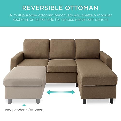 Best Choice Products SKY6942 Upholstered Sectional Sofa thumb #3