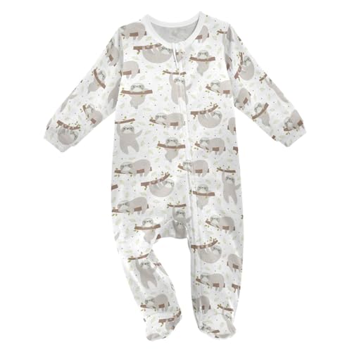 Dussdil Baby One-Piece Footies Newborn Rompers Pajamas Cotton Footed Pjs for Sleep Play Boys Girls