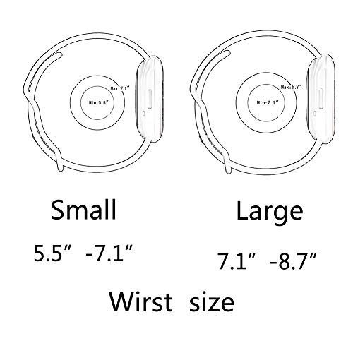Seleek Replacement Bands Compatible with Fitbit Versa 3 / Versa 4 / Sense/Sense 2, Silicone Adjustable Classic Accessory Wristband Fitness Straps for Women Men (Small,Black by Seleek - Image 3
