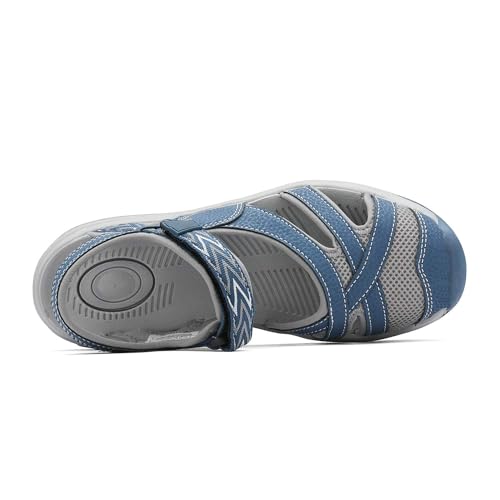 DREAM PAIRS DREAM PAIRS Women's Sport Athletic Sandals Outdoor Hiking Sandals,Size 8.5,Dark/Blue,181103