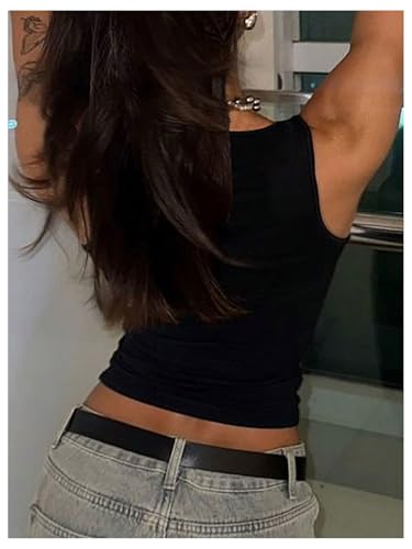 Verdusa Women's Crop Tops Sleeveless Festival Party Clubwear Fashion Crystal Tank Top2