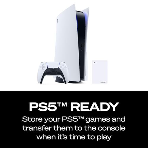 Image of Seagate Game Drive for PlayStation Consoles 5 TB External Hard Drive - USB 3.2 Gen 1, Officially-License (STLV5000100)