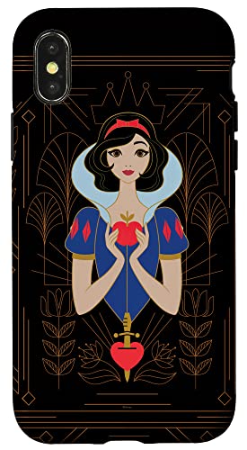 Coque iPhone X/XS Blanche Neige Art Déco le cadeau idéal pour les fans de princesses Disney