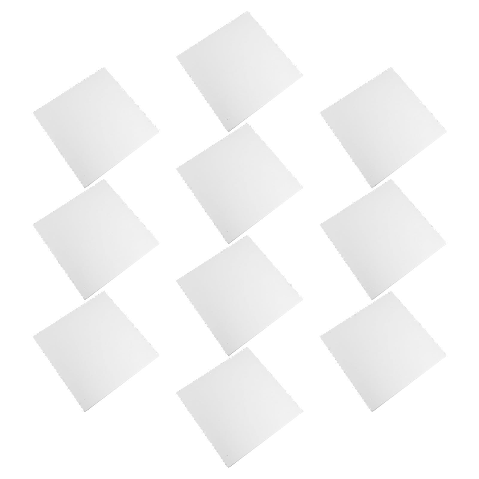 Uonlytech Lot de 10 Bases de Gâteau en Papier Blanc Épaissi, Plateau Carré pour Mousse et Desserts, Support Stable pour Présentation Élégante et Transport Sécurisé