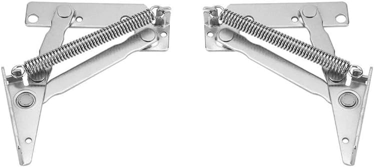 折りたたみスプリングヒンジ 10kg 80度 キャビネットドアリフトアップステー フラップトップサポート 1個