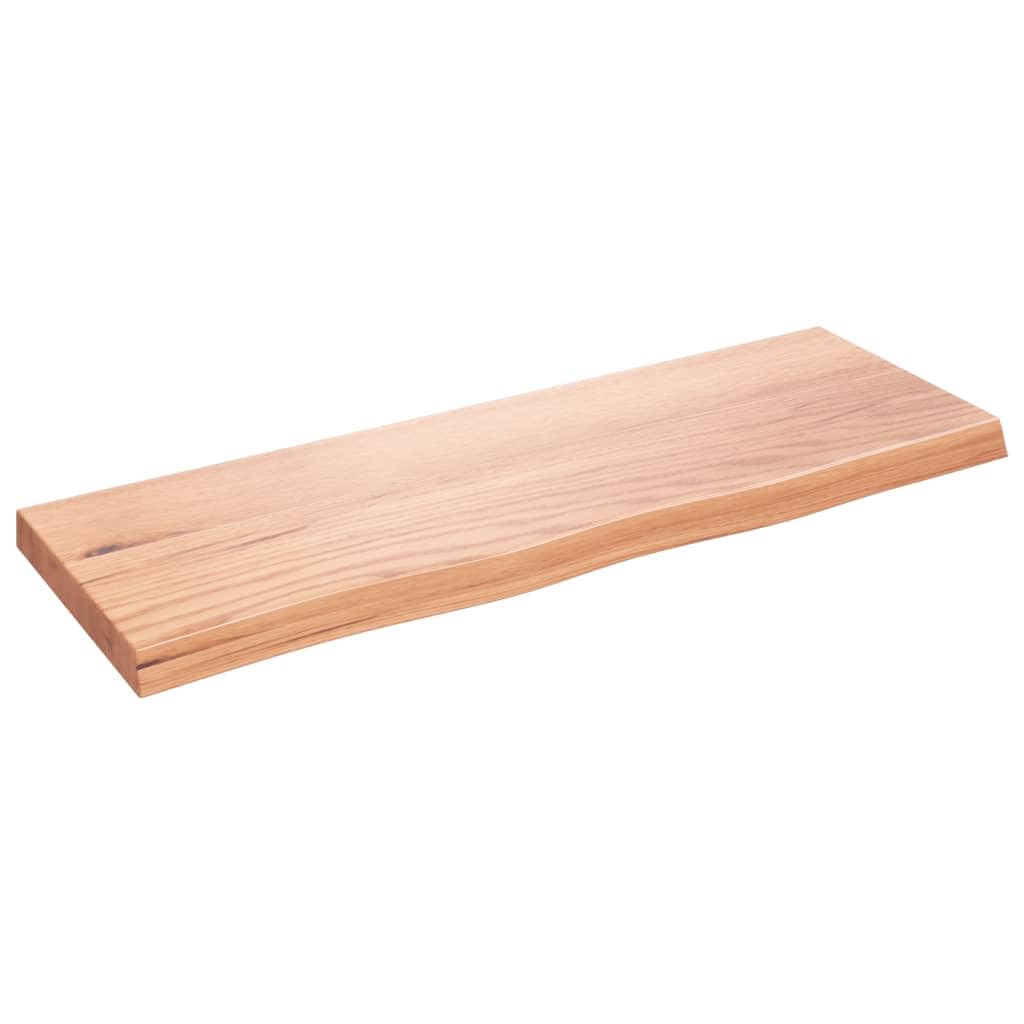 YUANCHUTOP Rustic Oak Floating Shelf, 80x30 cm Live Edge Wood Shelf, Wall Mounted Display Ledge Shelves Farmhouse Vintage Wall Decor for Living Room Bedroom Kitchen