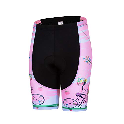 JPOJPO Women's Bike Shorts Cycling Shorts with Gel Padded,Cycling Women's Shorts