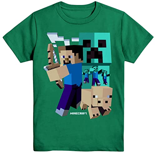 Minecraft Boys' Art Deco Steve T-Shirt