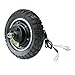 10 Inch 36V 350W Brushless Hub Motor Rear Wheel Drum Brake 80/65-6 255x80 Tire Pre-Assembled for Electric Scooter Dirt Pit Bike Motorcycle Tricycle Wheelbarrow Bicycle Small EV Complete Assembly