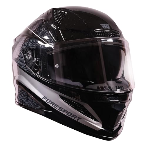 Image of Royal Enfield Crossair Puresport Gradient Full Face Helmet (Size: XL)-HEA240030-GREY