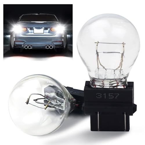 lodfGL 3157 3457 Bulbs (12V 27/7W, 3000K Amber) - Pack of 2 - Replacement Tail Light, Brake Light, Turn Signal Bulbs for Jeep Grand Cherokee, Wrangler, Commander, Compass, Journey, Dodge Primus, Edge