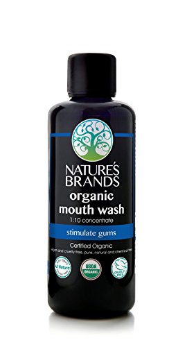 Organic Mouth Wash Concentrate by Herbal Choice Mari (3.4 Fl Oz Glass Bottle) - No Toxic Synthetic Chemicals