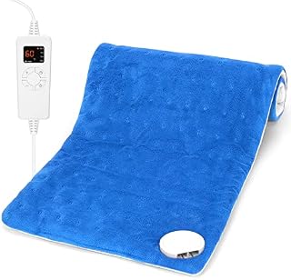 OGIMA Heat Pad, Heating Pads for Back Pain Relief, Electric Heat Pad with Auto Shut Off and 5 Heat Level Settings, Machine Washable, Extra Large 30x60 cm