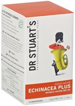 (2 Pack) – Dr Stuarts – Echinacea Plus Herbal Tea | 15 Bag | 2 PACK BUNDLE