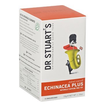 Image of (2 Pack) - Dr Stuarts - Echinacea Plus Herbal Tea | 15 Bag | 2 PACK BUNDLE
