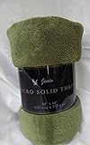 Gorgeous Home Small throw soft blanket Microplush Comfort Cozy fleece, 50 Inch x 60 inch, DARK GREEN
