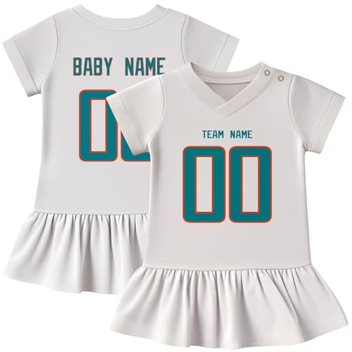 Image of KREDE Baby Clothes Unisex Bodysuit Jersey Style Custom Name Number for Baby Boys