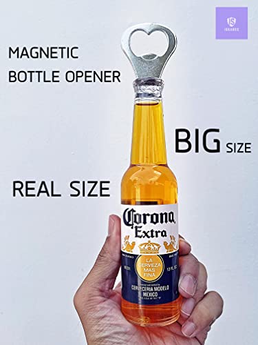Magnetic Beer Bottle Opener Figure Big Size Beer Bottle Bar Refrigerator Decor Unique Birthday Gifts Collection Tall 21.5 Cm (Corona Extra) #TOP4