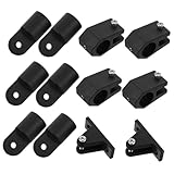 BESPORTBLE Schwarze Nylon Bimini Top Endkappe Bootsabdeckung Schnellmontage Hardware rutschfeste Klemmkappe Multifunktional Für Bootswerft