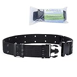 Tactical Belt for Outdoor,Adjustable Length Military Style Belts,Survival Emergency Fire Rescue...