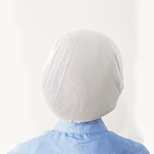 3Pcs Chef Kellner Mesh Cap Elastic Hair Nets for Catering Industrial Workshop Cap Kitchen Chef Hat Cotton Cap Bouffant Restaurant Kitchen Hat Workshop Hair Net Reusable Adjustable Food Service Hair