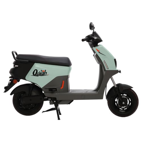 Image of Oowah EX Electric Scooter | 105 km Range | ~5-6 hrs Fast Charging | Removable Lithium-ion Battery with 5-Year / 50,000 km Warranty | Colour: Sage Green (Ex Showroom)