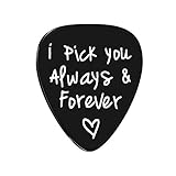 Anniversary Guitar Pick Gifts for Boyfriend Husband I Pick You Guitar Pick for Him Fiance Fathers Day Gift Christmas Birthday Valentines Day Gifts for Men